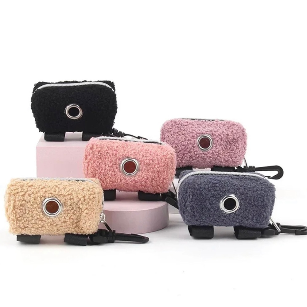 Teddy poop bag holder